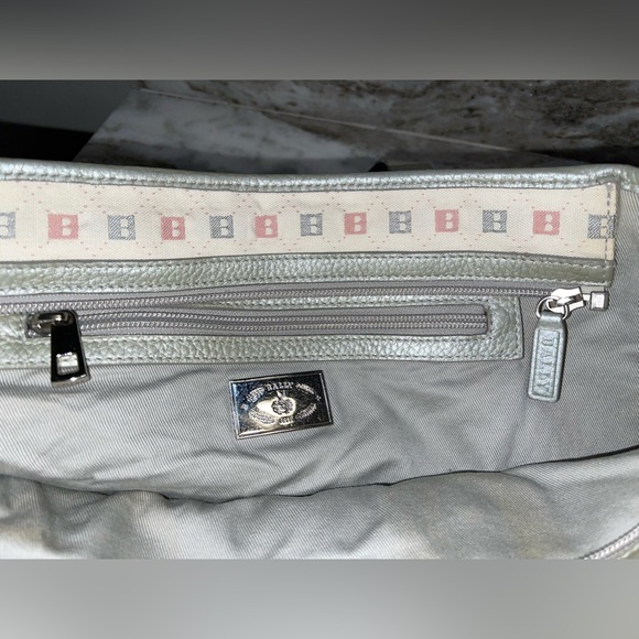 Bally "B" Print Canvas Handle Bag Tote - Picture 7 of 16